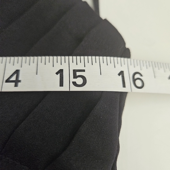 Forever 12 Satin Pleated Cami Slip Dress Sz Medium Goth Peplum Ruffle Whimsigoth - Picture 10 of 13